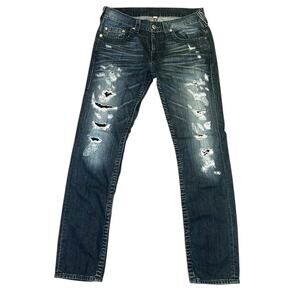 True Religion Men’s Distressed Skinny Jeans Size 34